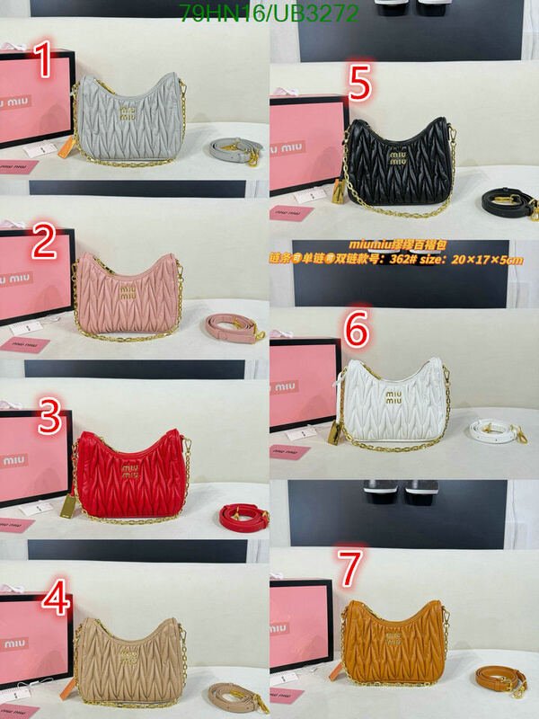 Miu Miu Bag-(4A)-Diagonal- Code: UB3272 $ 103USD