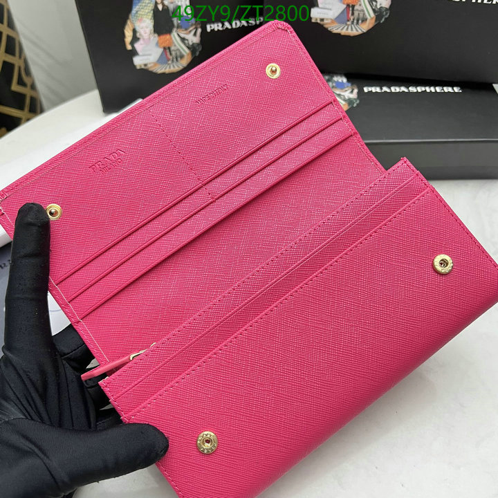 Prada Bag-(4A)-Wallet-,Code: ZT2800,$ 64USD