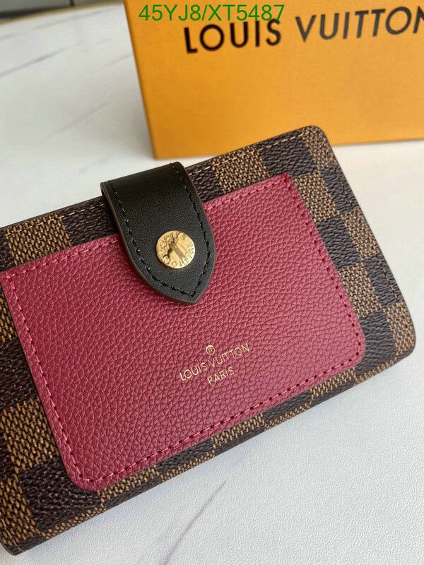 LV Bags-(4A)-Wallet-,Code: XT5487,$ 59USD