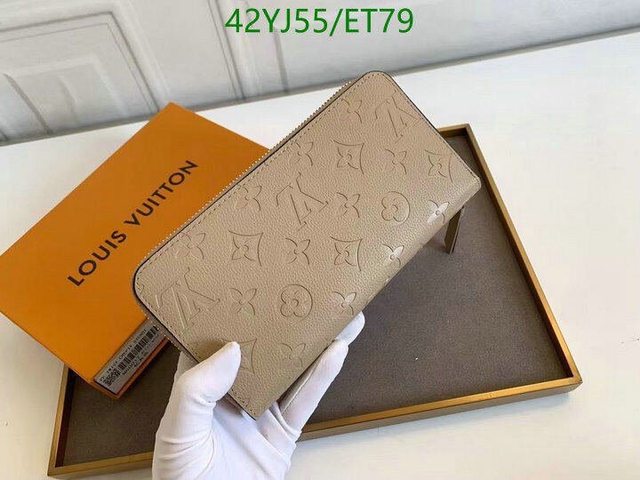 LV Bags-(4A)-Wallet-,Code: ET79,$ 55USD