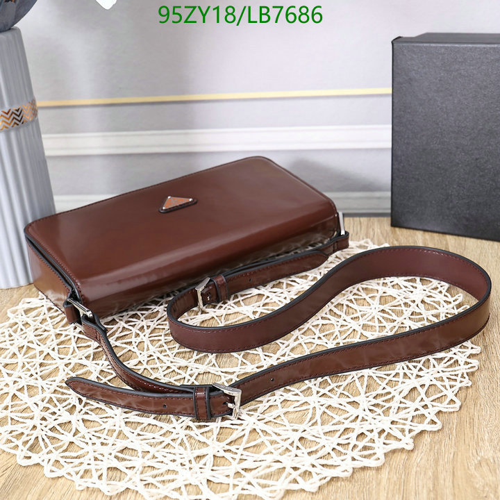 Prada Bag-(4A)-Diagonal- Code: LB7686 $ 124USD