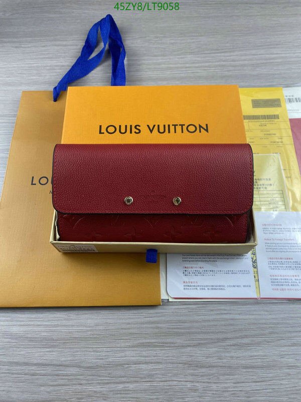LV Bags-(4A)-Wallet-,Code: LT9058,$ 59USD