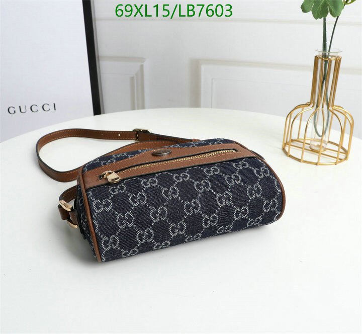 Gucci Bag-(4A)-Diagonal-,Code: LB7603,$ 90USD