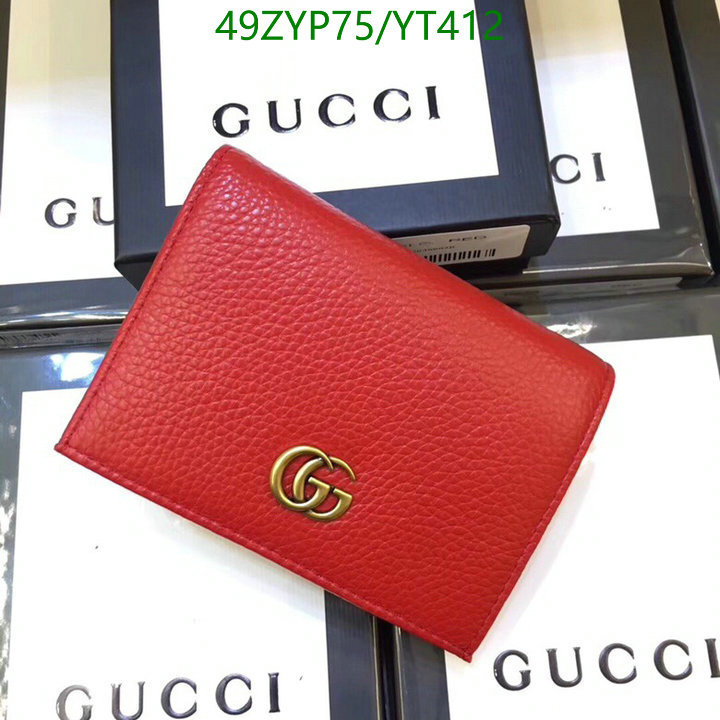 Gucci Bag-(4A)-Wallet-,Code: YT412,$ 64USD