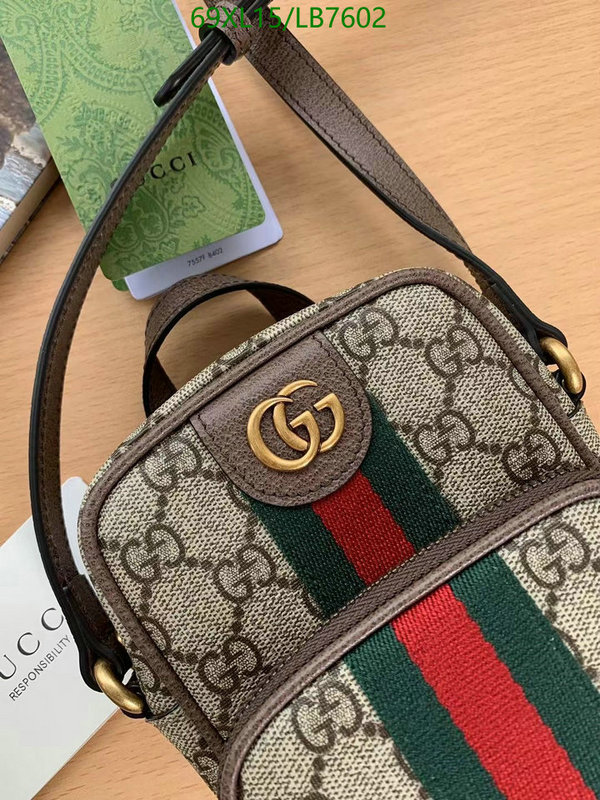 Gucci Bag-(4A)-Ophidia-G,Code: LB7602,$ 90USD