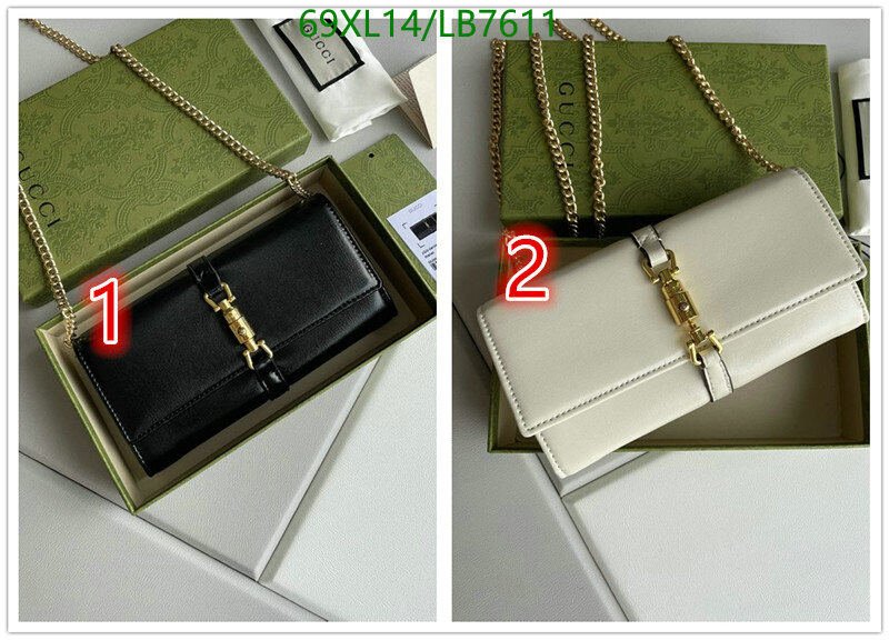 Gucci Bag-(4A)-Diagonal-,Code: LB7611,$ 90USD