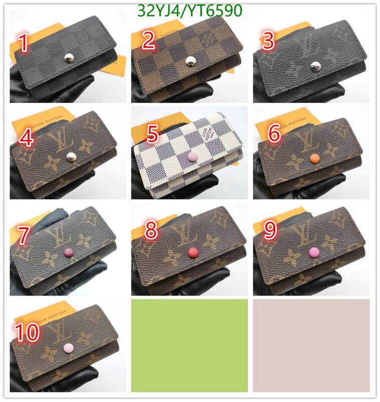 LV Bags-(4A)-Wallet-,Code: YT6590,$ 42USD