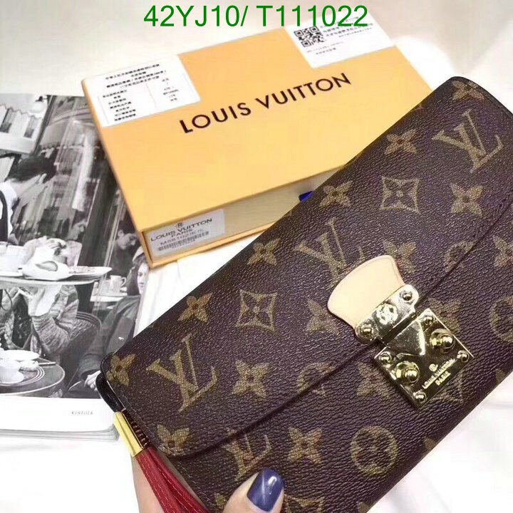 LV Bags-(4A)-Wallet-,Code : T111022,$ 55USD