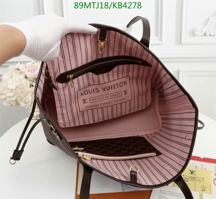 LV Bags-(4A)-Neverfull-,Code: KB4278,$ 116USD