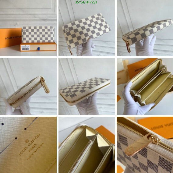 LV Bags-(4A)-Wallet-,Code: HT7231,$ 46USD