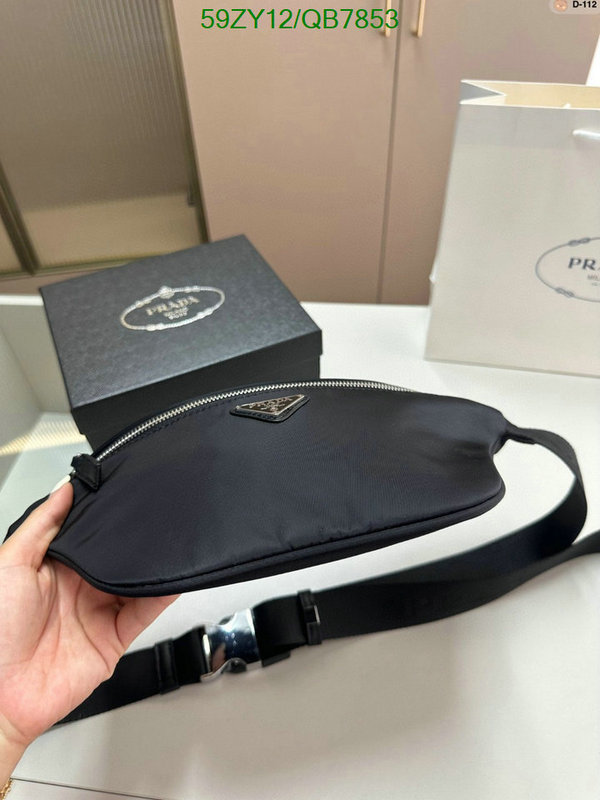Prada Bag-(4A)-Belt Bag-Chest Bag-- Code: QB7853 $ 77USD