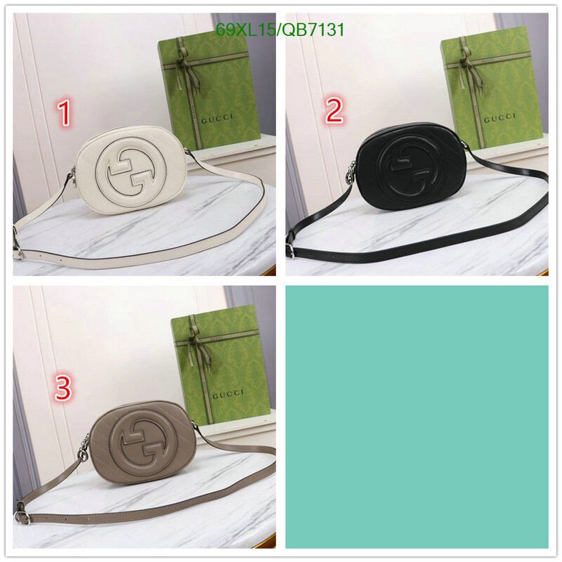 Gucci Bag-(4A)-Diagonal- Code: QB7131 $ 90USD