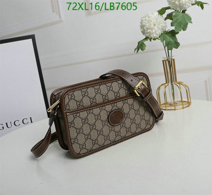Gucci Bag-(4A)-Diagonal-,Code: LB7605,$ 94USD