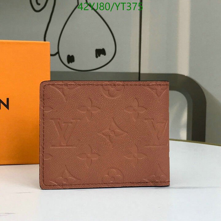 LV Bags-(4A)-Wallet-,Code: YT375,$ 55USD
