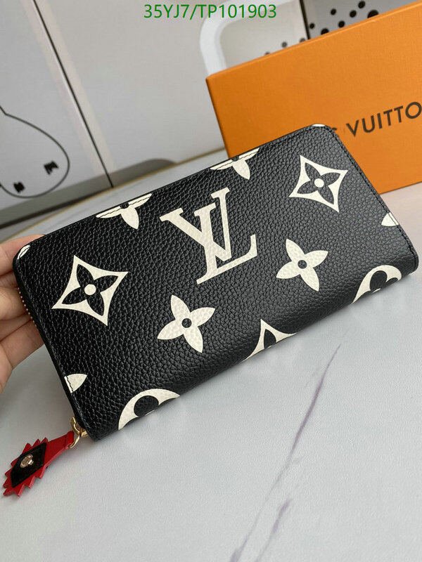 LV Bags-(4A)-Wallet-,Code: TP101903,$ 46USD