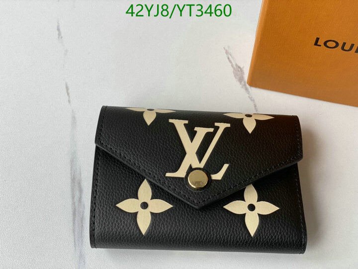 LV Bags-(4A)-Wallet-,Code: YT3460,$ 55USD