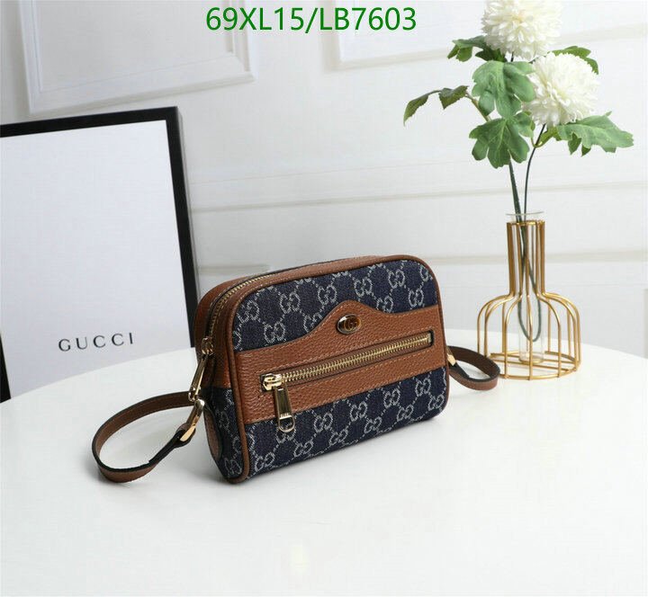 Gucci Bag-(4A)-Diagonal-,Code: LB7603,$ 90USD