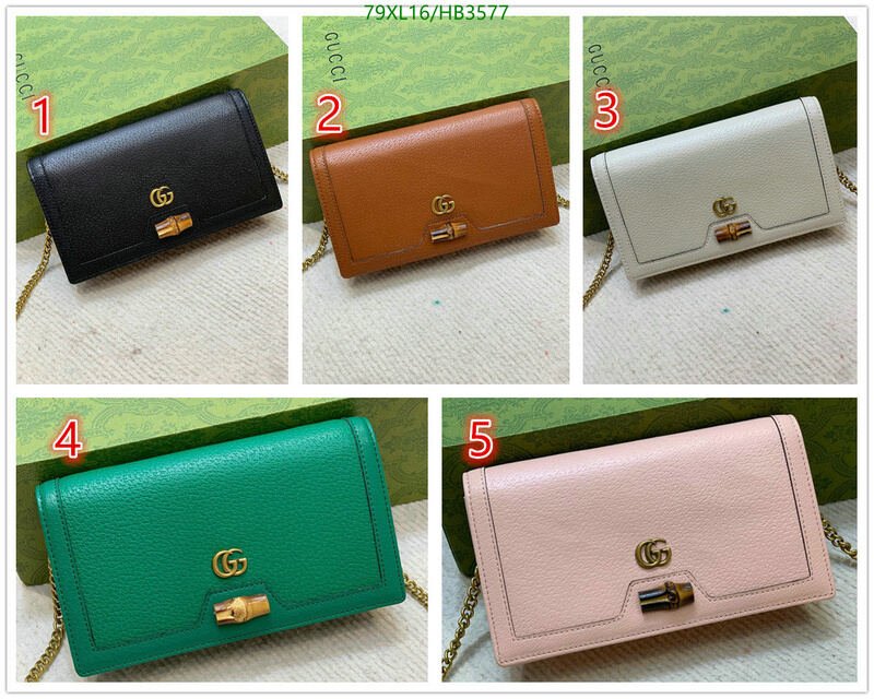 Gucci Bag-(4A)-Diagonal-,Code: HB3577,$ 103USD