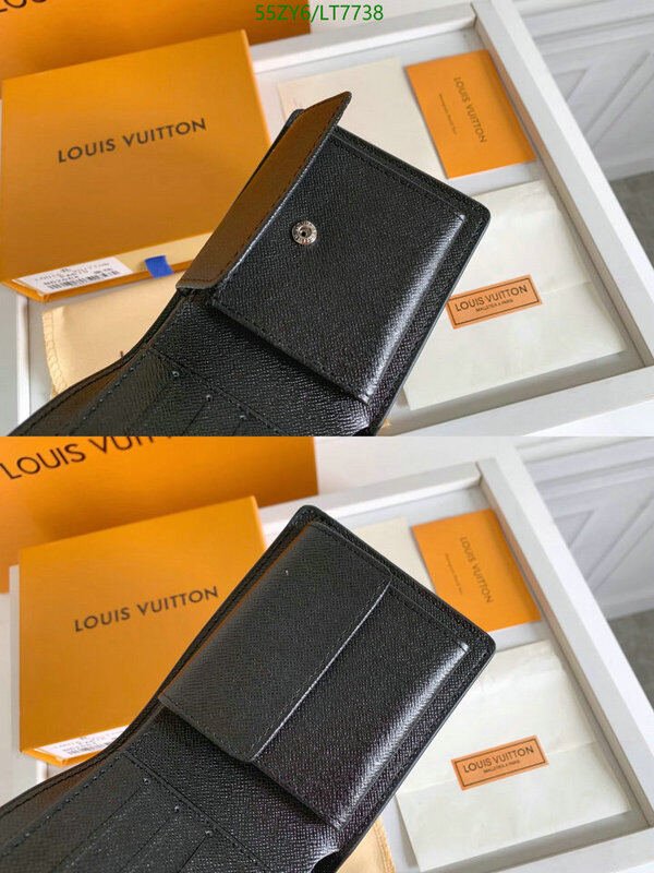 LV Bags-(4A)-Wallet-,Code: LT7738,$ 72USD
