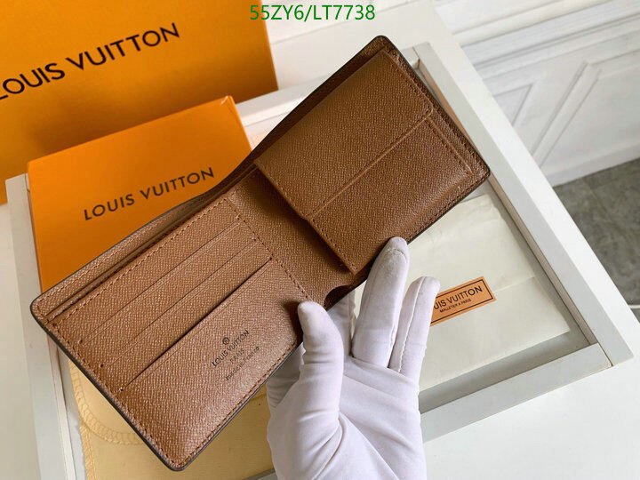 LV Bags-(4A)-Wallet-,Code: LT7738,$ 72USD