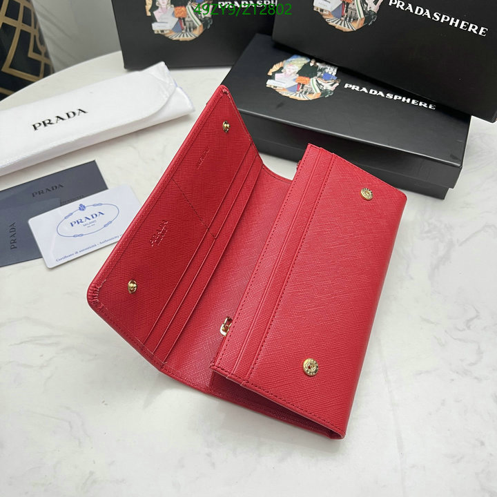 Prada Bag-(4A)-Wallet-,Code: ZT2802,$ 64USD