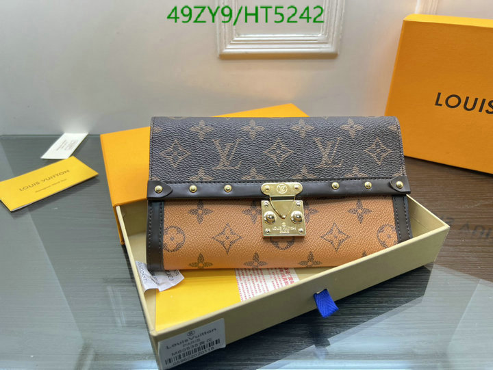 LV Bags-(4A)-Wallet-,Code: HT5242,$ 64USD