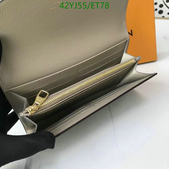 LV Bags-(4A)-Wallet-,Code: ET78,$ 55USD