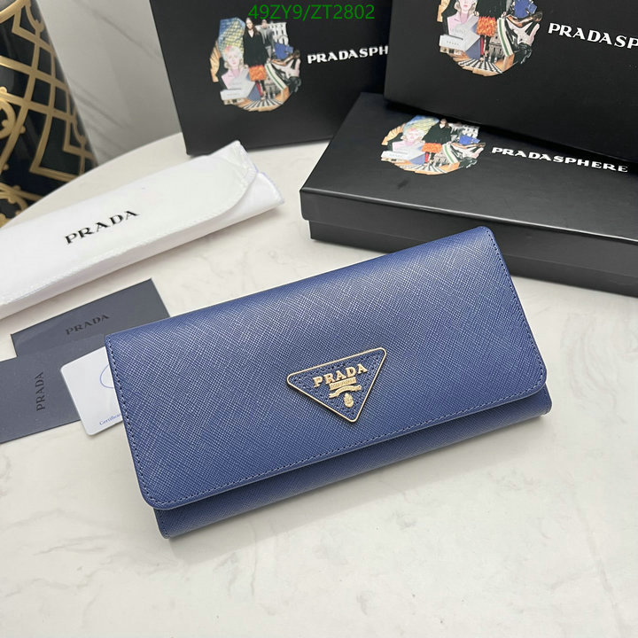 Prada Bag-(4A)-Wallet-,Code: ZT2802,$ 64USD