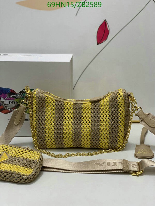Prada Bag-(4A)-Re-Edition 2005,Code: ZB2589,$ 90USD