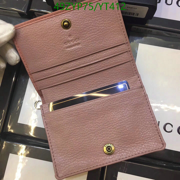 Gucci Bag-(4A)-Wallet-,Code: YT412,$ 64USD