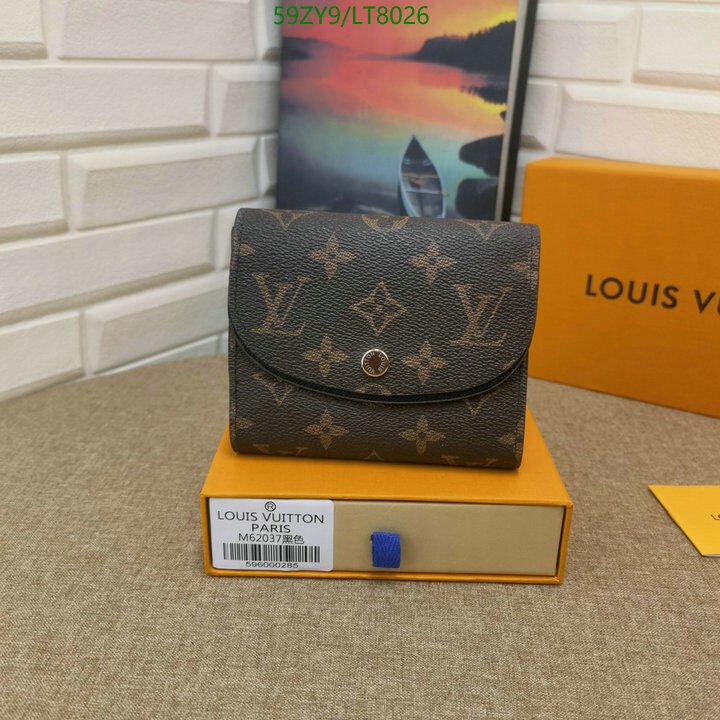 LV Bags-(4A)-Wallet-,Code: LT8026,$ 77USD