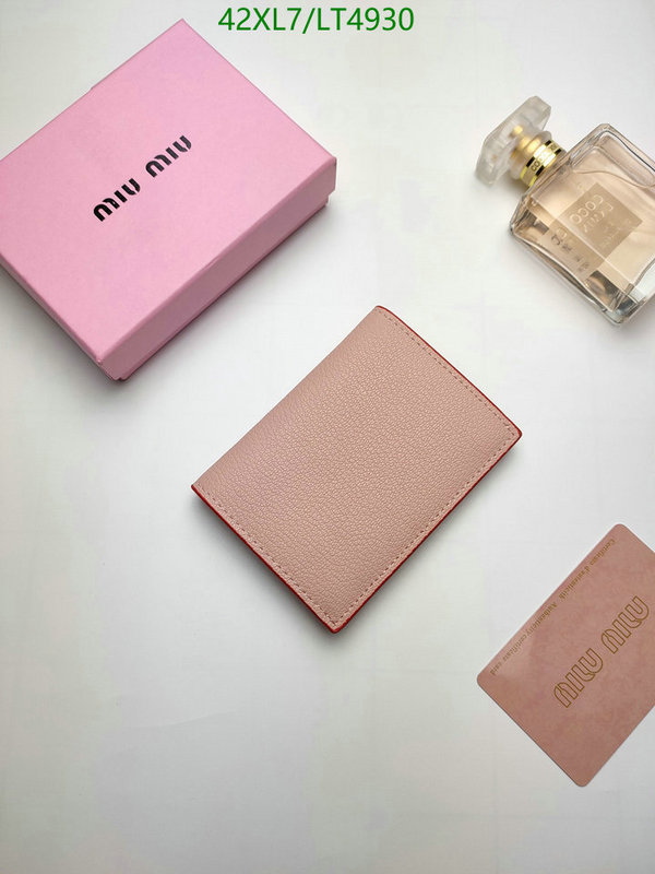 Miu Miu Bag-(4A)-Wallet-,Code: LT4930,$ 55USD