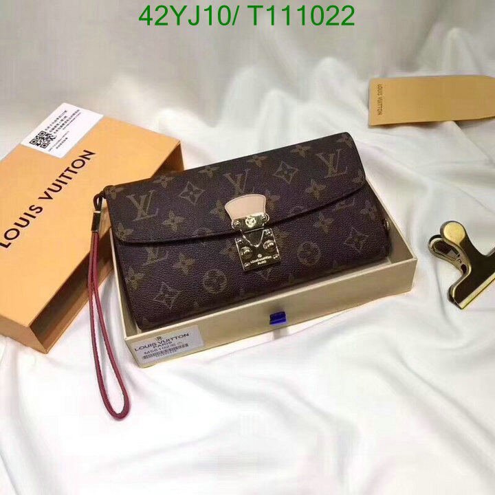 LV Bags-(4A)-Wallet-,Code : T111022,$ 55USD