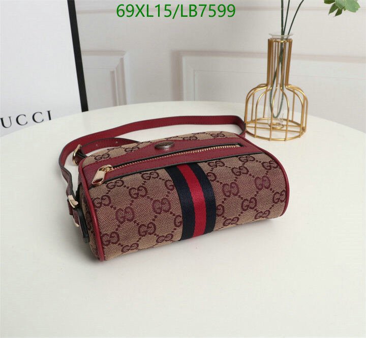 Gucci Bag-(4A)-Diagonal-,Code: LB7599,$ 90USD
