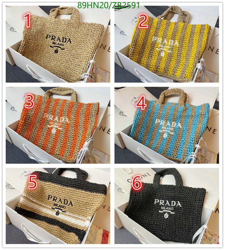 Prada Bag-(4A)-Handbag-,Code: ZB2591,$ 116USD