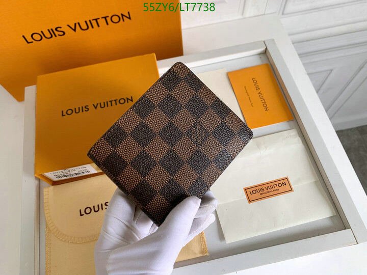 LV Bags-(4A)-Wallet-,Code: LT7738,$ 72USD