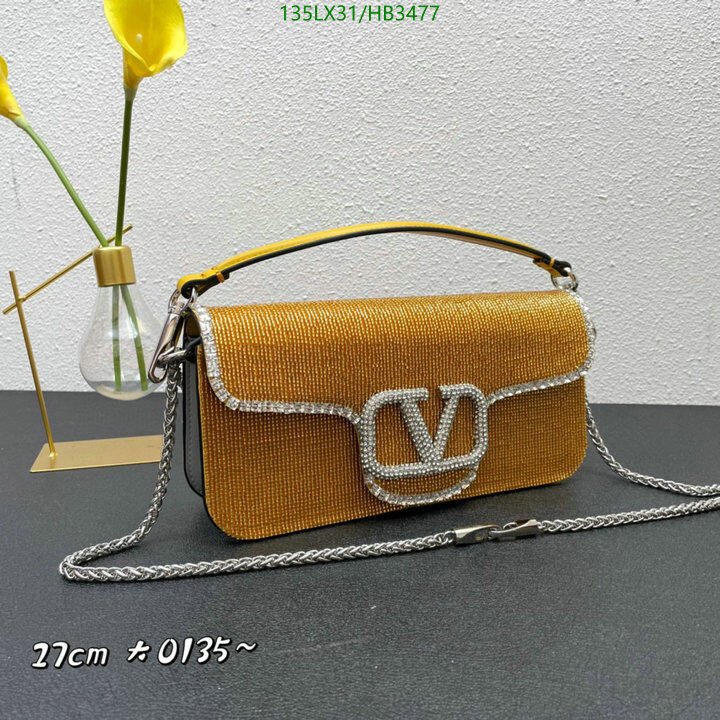Valentino Bag-(4A)-LOC-V Logo ,Code: HB3477,$ 176USD