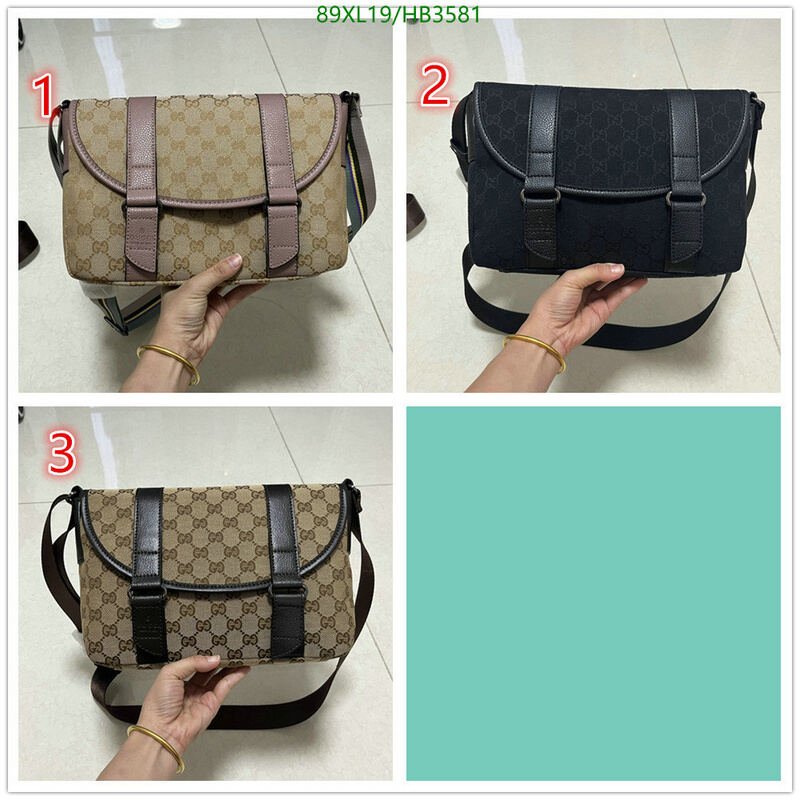 Gucci Bag-(4A)-Diagonal-,Code: HB3581,$ 116USD