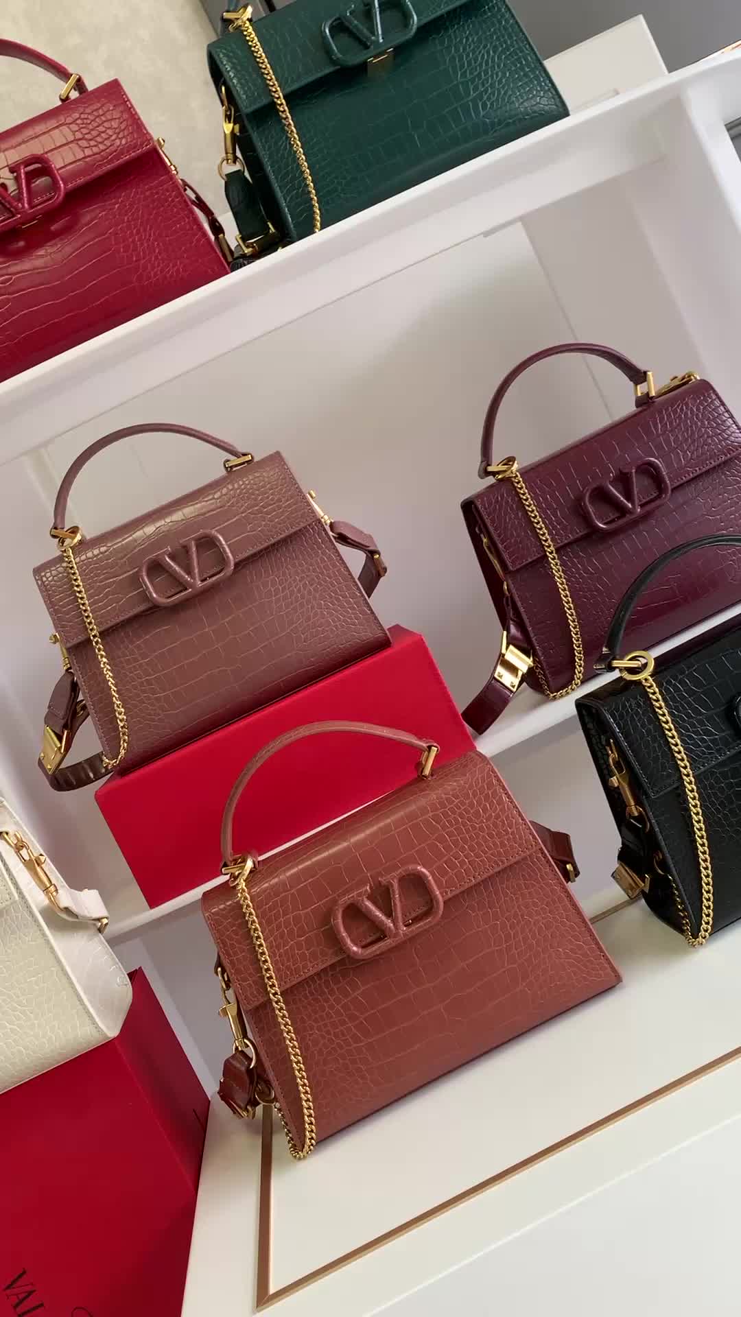Valentino Bag-(4A)-Handbag- Code: QB7165 $ 129USD