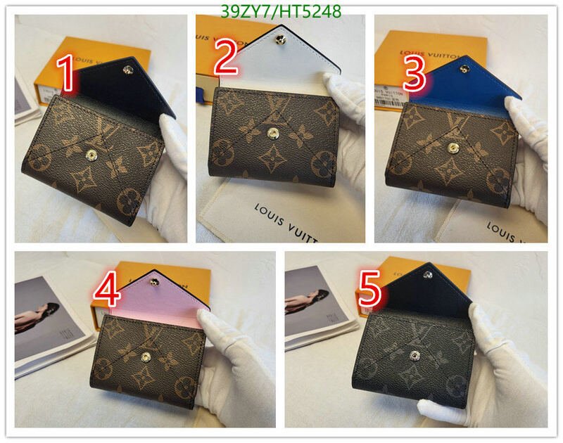 LV Bags-(4A)-Wallet-,Code: HT5248,$ 51USD