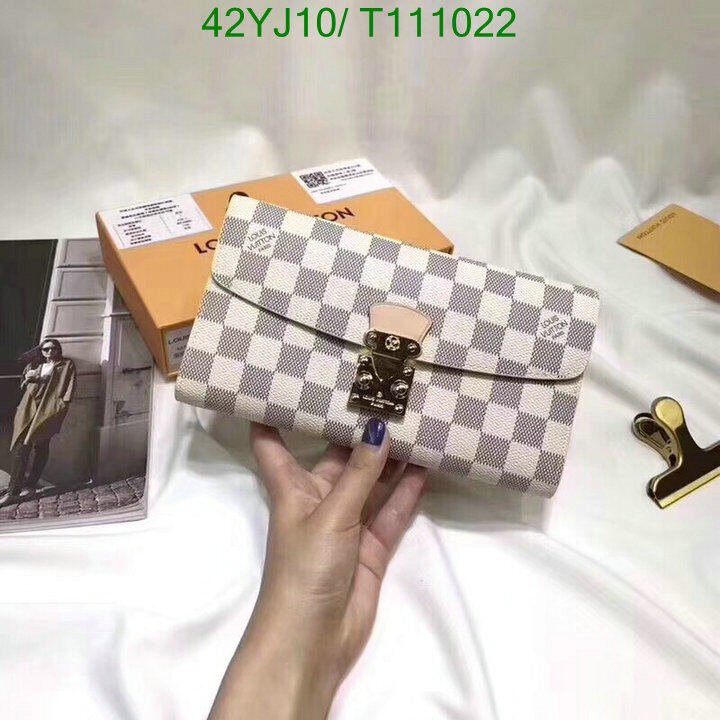 LV Bags-(4A)-Wallet-,Code : T111022,$ 55USD
