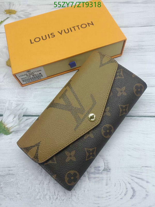 LV Bags-(4A)-Wallet-,Code: ZT9318,$ 72USD