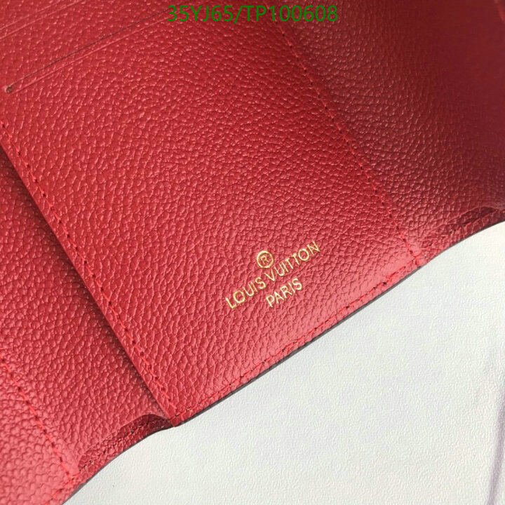 LV Bags-(4A)-Wallet-,Code: TP100608,$ 46USD