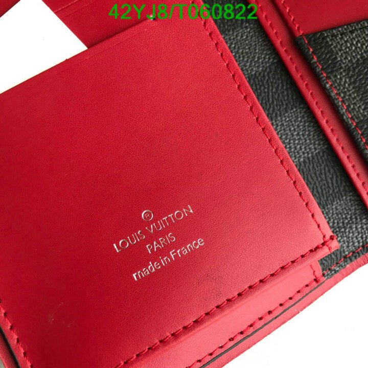 LV Bags-(4A)-Wallet-,Code: T060822,$ 55USD