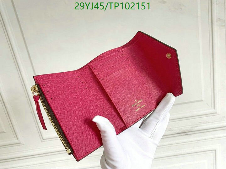 LV Bags-(4A)-Wallet-,Code: TP102151,$ 38USD