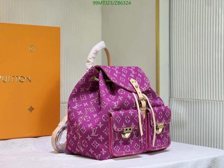 LV Bags-(4A)-Backpack-,Code: ZB6324,$ 129USD