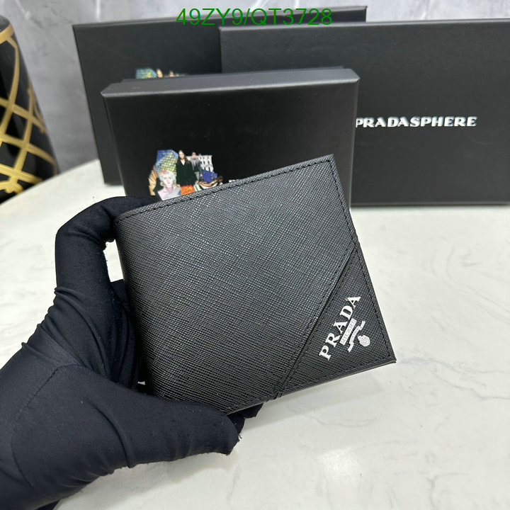 Prada Bag-(4A)-Wallet- Code: QT3728 $ 64USD