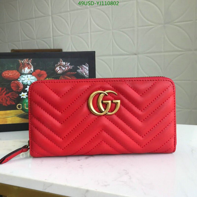 Gucci Bag-(4A)-Wallet-,Code: YJ110802,$ 64USD