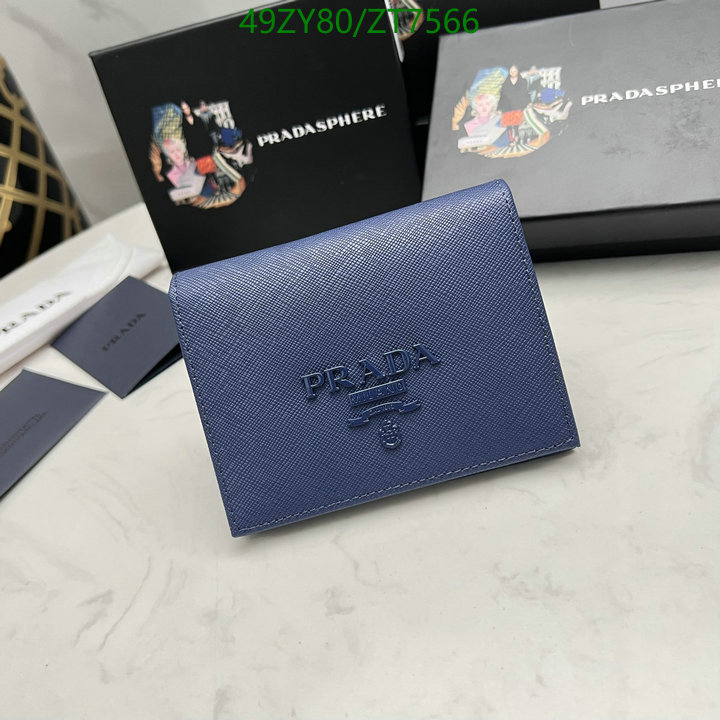 Prada Bag-(4A)-Wallet- Code: ZT7566 $ 64USD