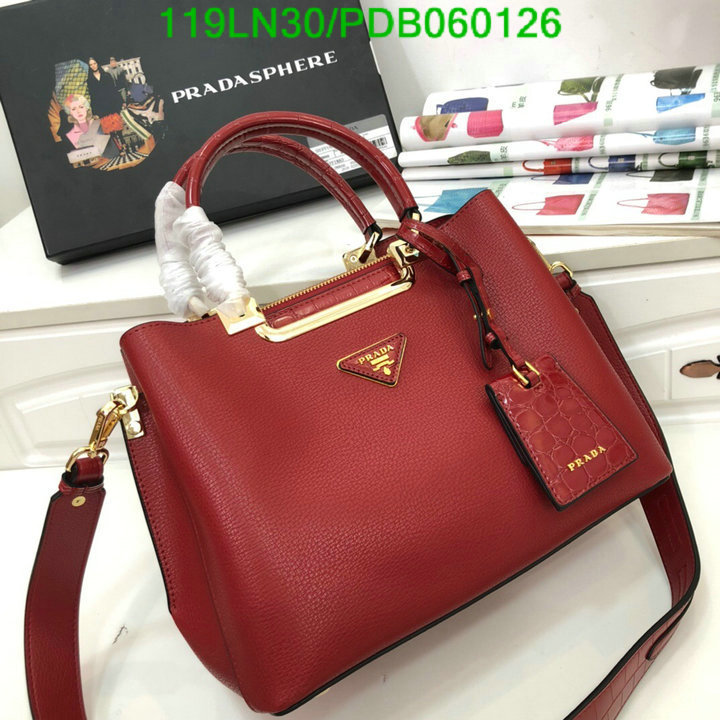 Prada Bag-(4A)-Handbag-,Code:PDB060126,$ 155USD